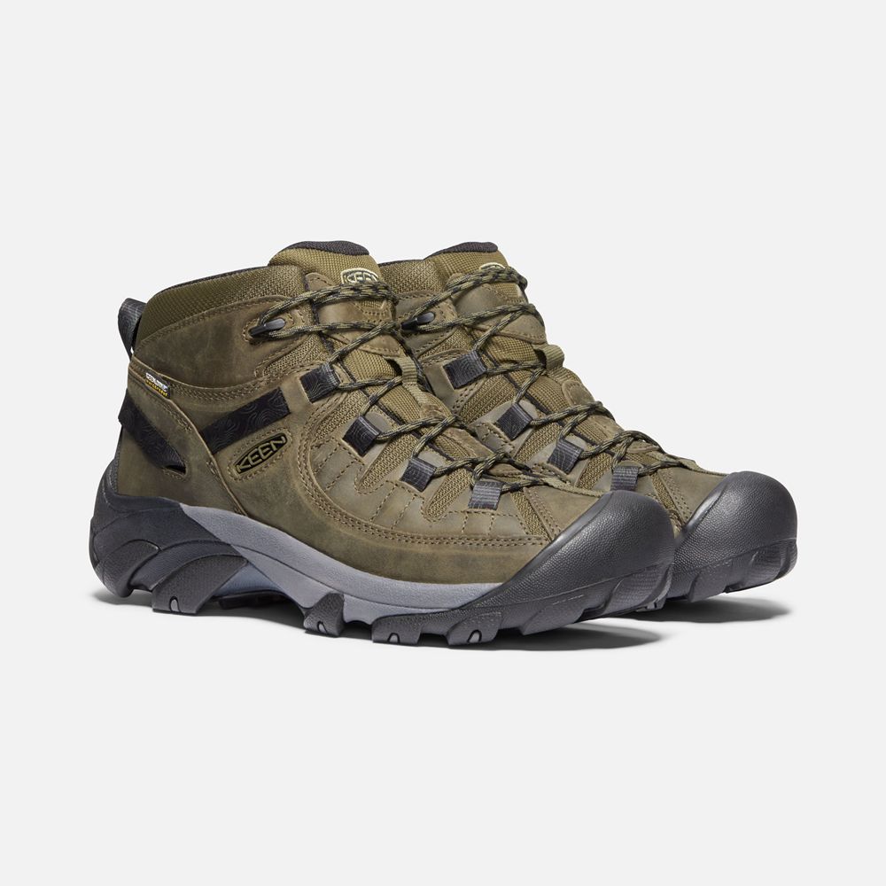 Keen Laarzen Heren Olijfgroen/Zwart - Targhee Ii Waterproof Mid - 14370-MHVA